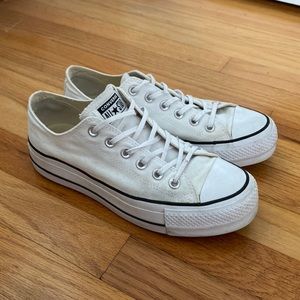 Converse low top platform